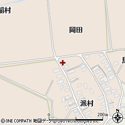 青森県黒石市西馬場尻派村15周辺の地図