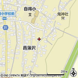 青森県弘前市鬼沢菖蒲沢134-1周辺の地図