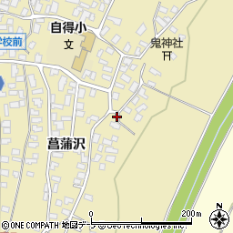 青森県弘前市鬼沢菖蒲沢28周辺の地図