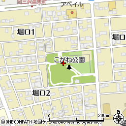 青森県三沢市堀口周辺の地図