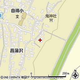 青森県弘前市鬼沢菖蒲沢141周辺の地図