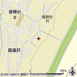 青森県弘前市鬼沢菖蒲沢142周辺の地図