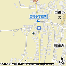 青森県弘前市鬼沢菖蒲沢86周辺の地図