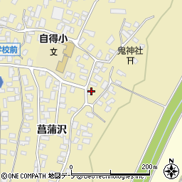 青森県弘前市鬼沢菖蒲沢155周辺の地図