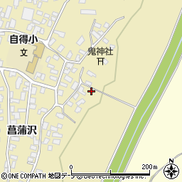 青森県弘前市鬼沢菖蒲沢144周辺の地図