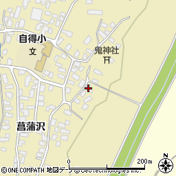 青森県弘前市鬼沢菖蒲沢143周辺の地図