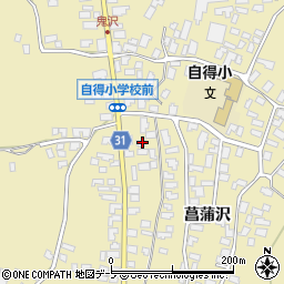 青森県弘前市鬼沢菖蒲沢44周辺の地図