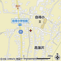 青森県弘前市鬼沢菖蒲沢115周辺の地図