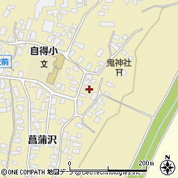 青森県弘前市鬼沢菖蒲沢174周辺の地図