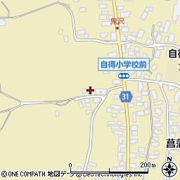 青森県弘前市鬼沢菖蒲沢55周辺の地図