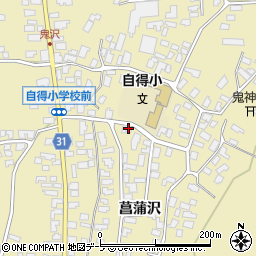 青森県弘前市鬼沢菖蒲沢118周辺の地図