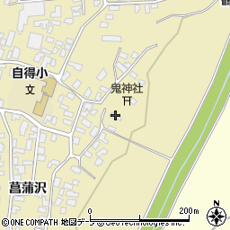 青森県弘前市鬼沢菖蒲沢145周辺の地図