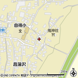 青森県弘前市鬼沢菖蒲沢154周辺の地図