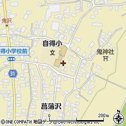 青森県弘前市鬼沢菖蒲沢127周辺の地図