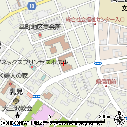 三沢郵便局周辺の地図