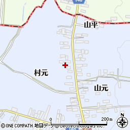 青森県黒石市竹鼻村元97周辺の地図