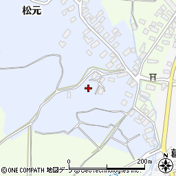 青森県南津軽郡藤崎町亀岡松元73周辺の地図