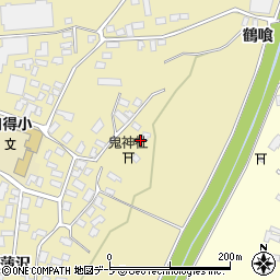 青森県弘前市鬼沢菖蒲沢168周辺の地図