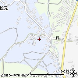 青森県南津軽郡藤崎町亀岡松元84-2周辺の地図