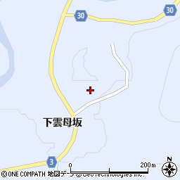 青森県西津軽郡鰺ヶ沢町芦萢町下雲母坂周辺の地図