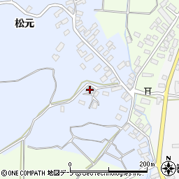 青森県南津軽郡藤崎町亀岡松元72-2周辺の地図