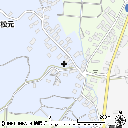 青森県南津軽郡藤崎町亀岡松元104周辺の地図