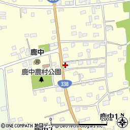 青森県三沢市鹿中周辺の地図