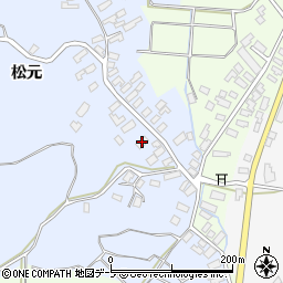 青森県南津軽郡藤崎町亀岡松元105周辺の地図