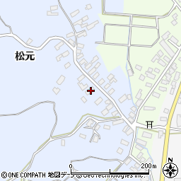 青森県南津軽郡藤崎町亀岡松元110-1周辺の地図