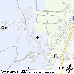 青森県南津軽郡藤崎町亀岡松元109周辺の地図