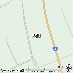 青森県七戸町（上北郡）太田周辺の地図