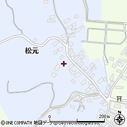 青森県南津軽郡藤崎町亀岡松元116-6周辺の地図
