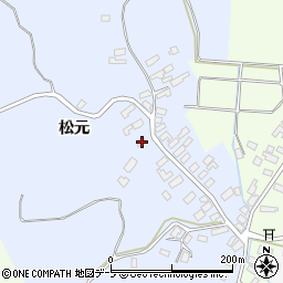 青森県南津軽郡藤崎町亀岡松元116-1周辺の地図