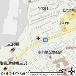 三沢平畑郵便局周辺の地図