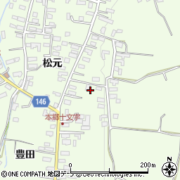 青森県青森市浪岡大字本郷松元周辺の地図