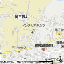 青森県三沢市岡三沢4丁目141-4周辺の地図