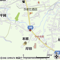 青森県青森市浪岡大字本郷平岡1周辺の地図