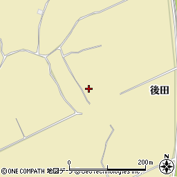 青森県弘前市鬼沢後田256周辺の地図