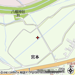 青森県青森市浪岡大字下十川宮本周辺の地図