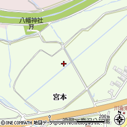 青森県青森市浪岡大字下十川（宮本）周辺の地図