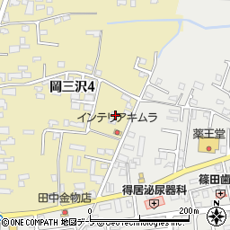 青森県三沢市岡三沢4丁目141-29周辺の地図