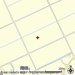 青森県弘前市楢木用田周辺の地図