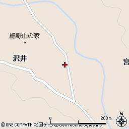 青森県青森市浪岡大字細野沢井118-4周辺の地図