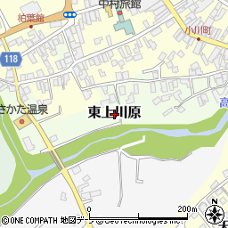 青森県七戸町（上北郡）東上川原周辺の地図