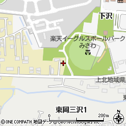 青森県三沢市岡三沢5丁目20-22周辺の地図