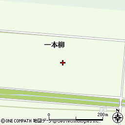 青森県青森市浪岡大字本郷一本柳周辺の地図