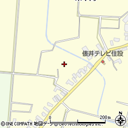 青森県南津軽郡藤崎町俵舛周辺の地図
