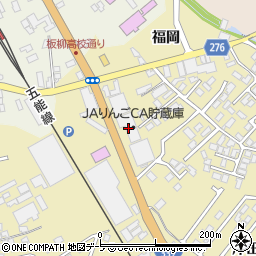 ＪＡりんごＣＡ貯蔵庫周辺の地図