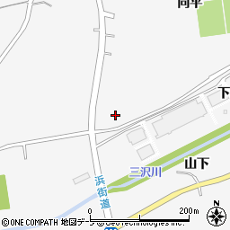 青森県三沢市三沢向平周辺の地図
