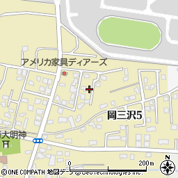 青森県三沢市岡三沢5丁目29-16周辺の地図